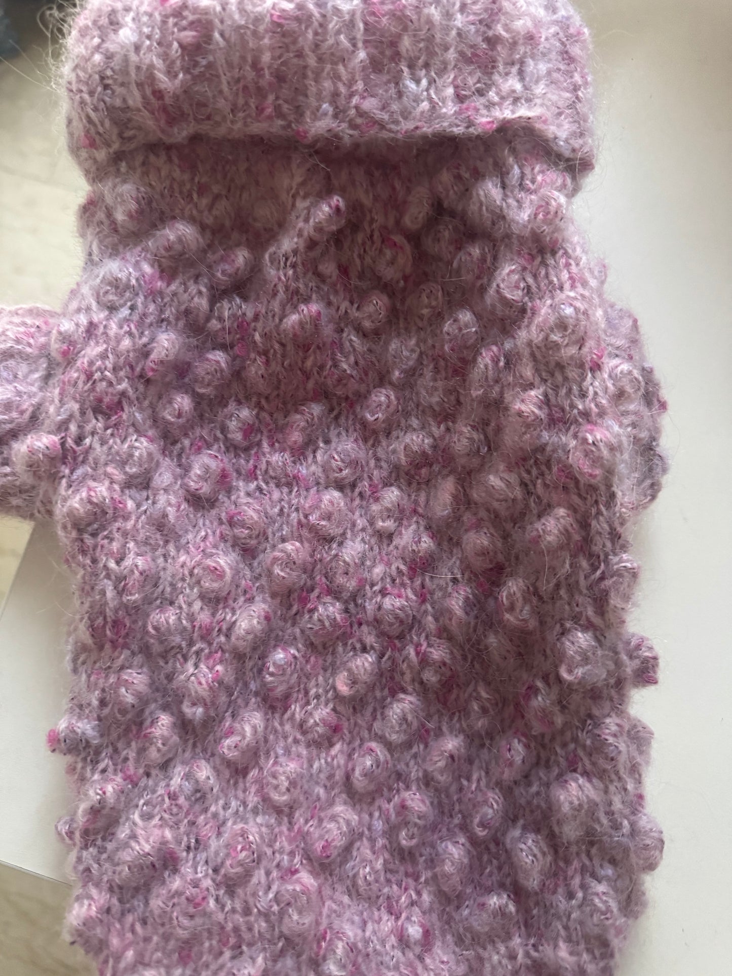 Dog Bubble Sweather in color "Dusty Pink"