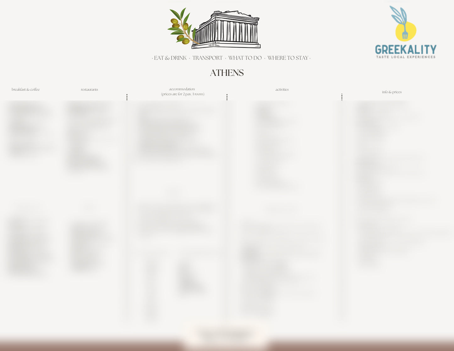 Ancient Athens: non-personalized PDF INFO + 1 WEEK ITINERARY!