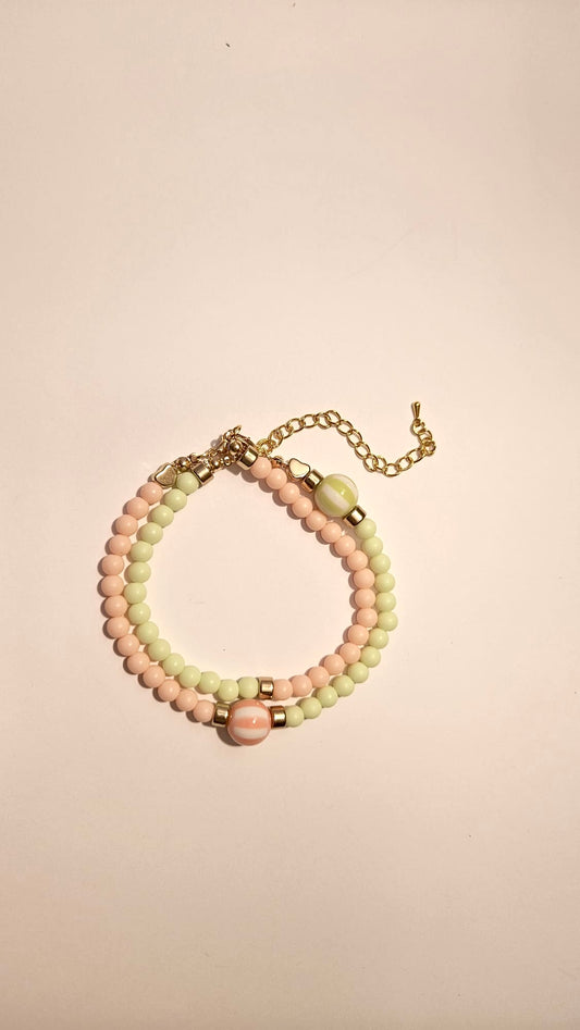 Sweather necklace "Spring pastels"
