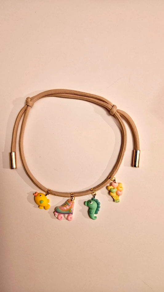 Sweather rope necklace "Fun day"