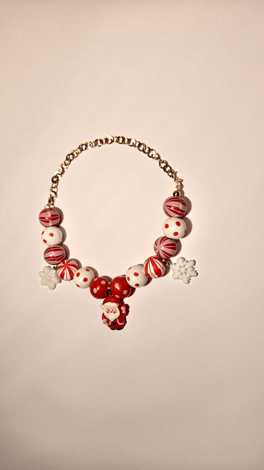 Sweather necklace "Dotty Santa Claus"