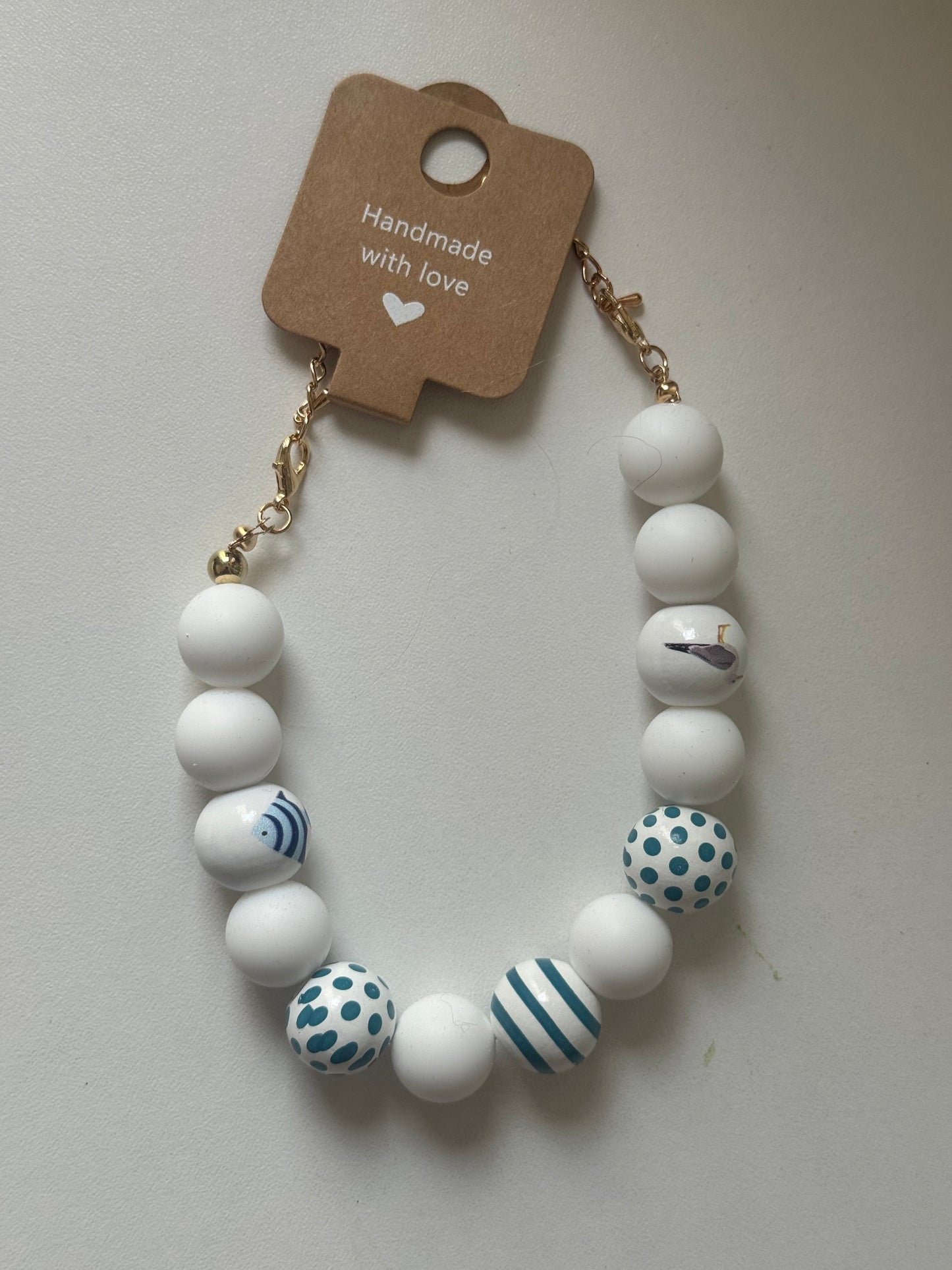 Extendable sweather necklace "Seagulls" for dogs