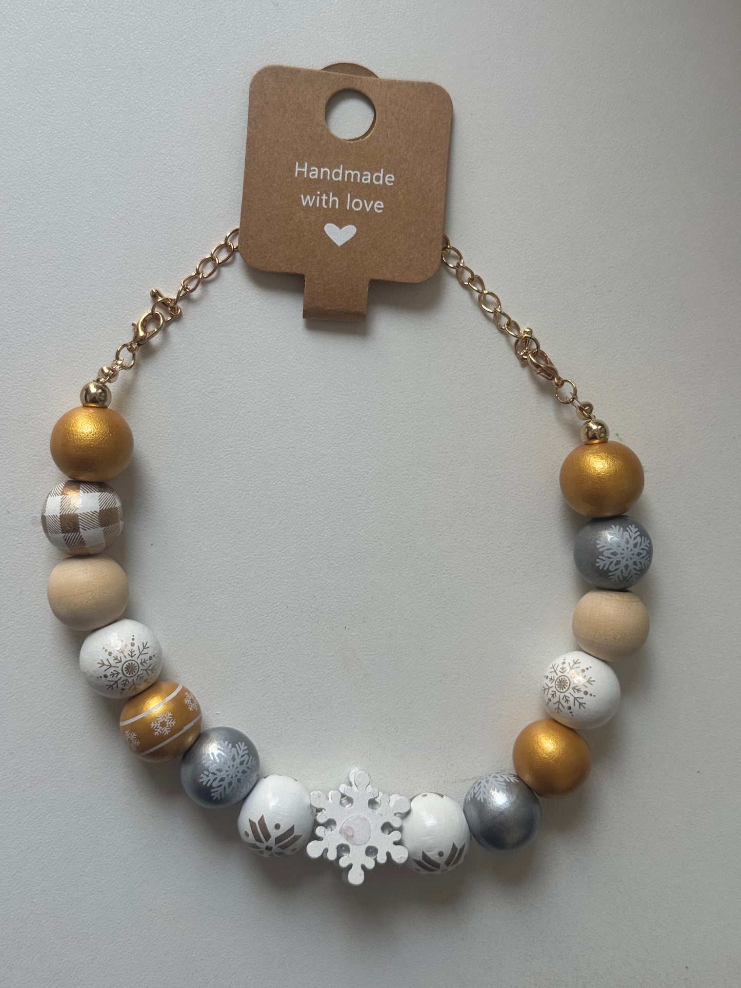 Extendable sweather necklace "Snowflake" for dogs