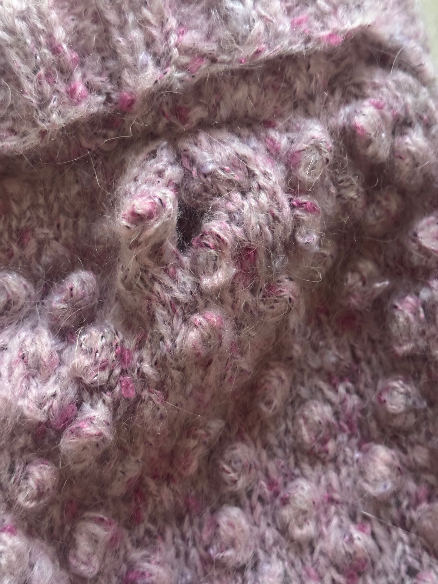 Dog Bubble Sweather in color "Dusty Pink"