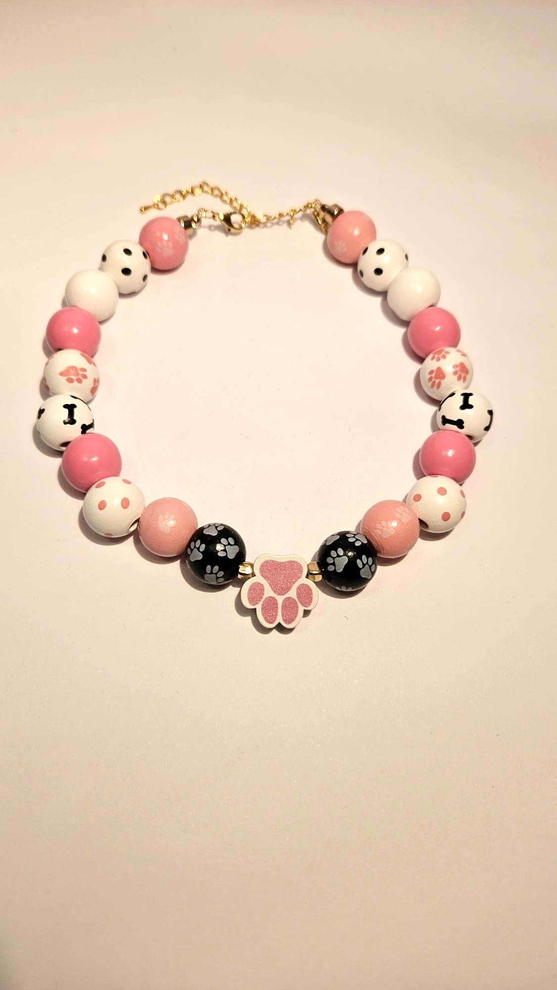 Sweather necklace "Pink day"