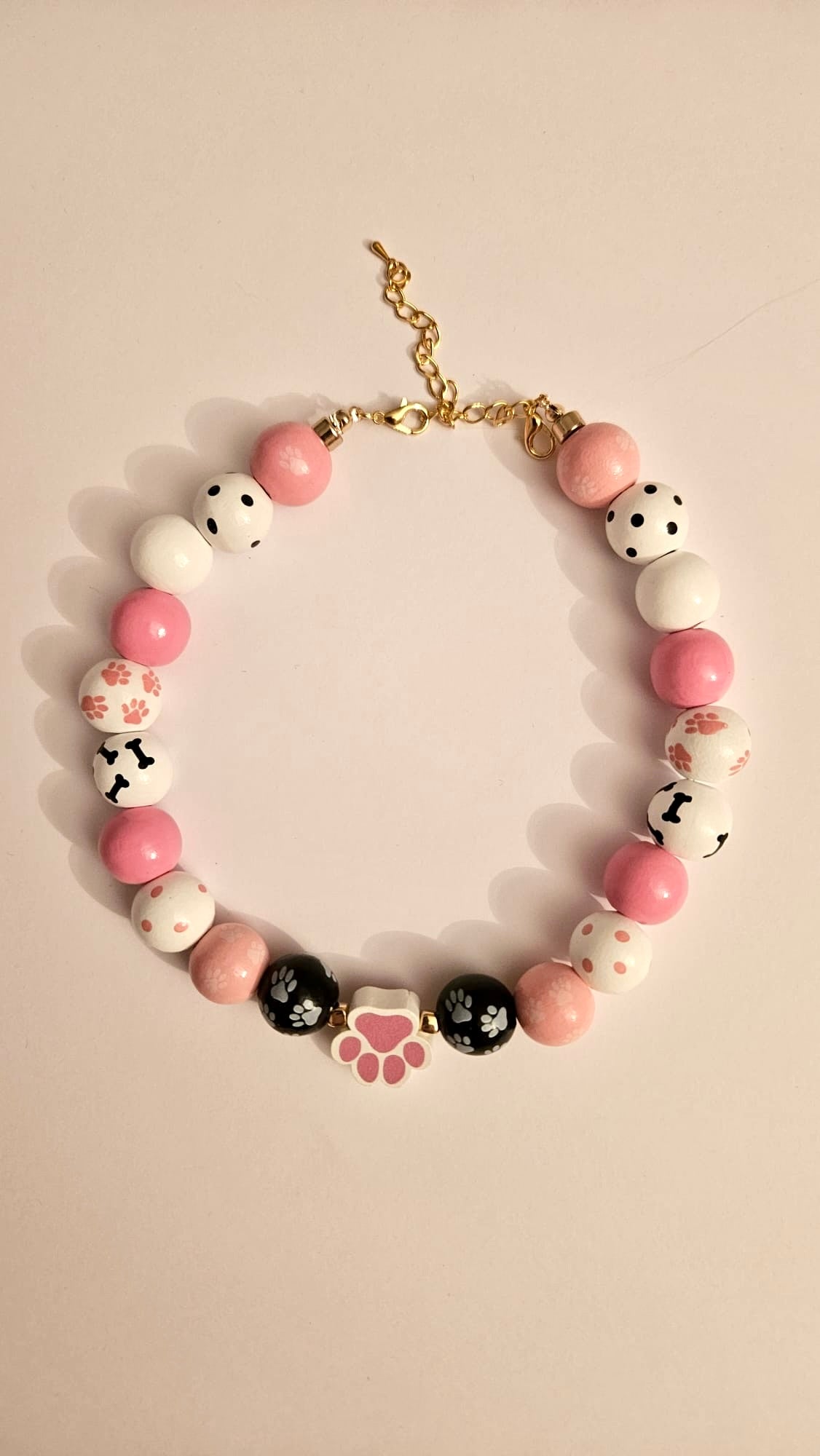 Sweather necklace "Pink day"