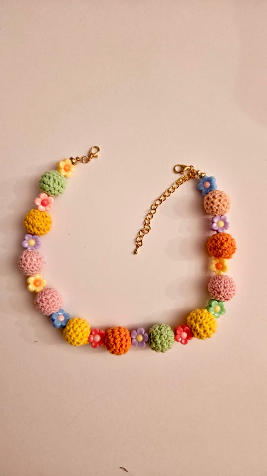 Sweather necklace "Lovely springtime"