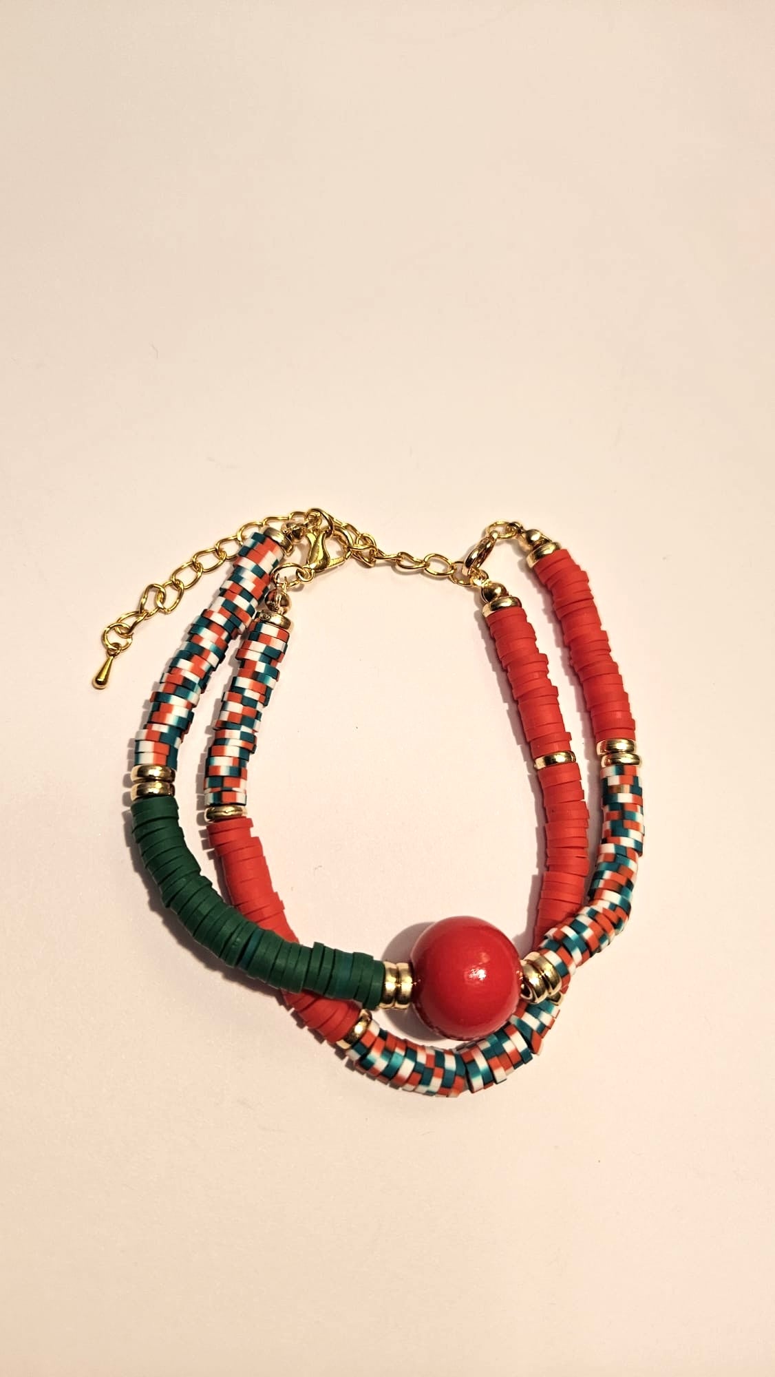Sweather necklace "Winter colors"